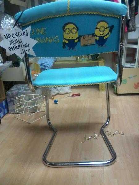 Minions Chair - vintage retro upcycled new