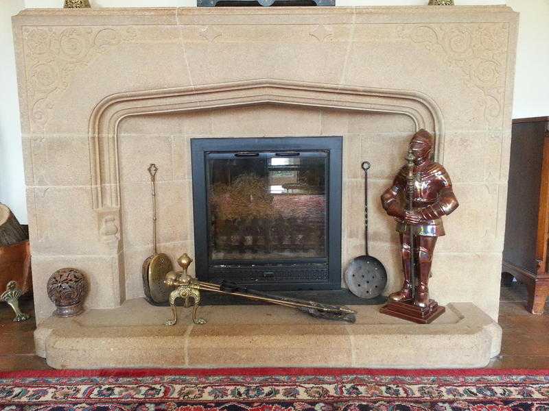 Minster stone fireplace