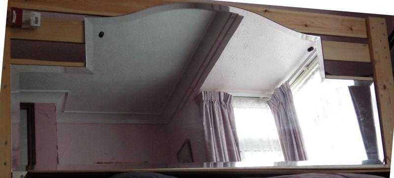 Mirror Over Mantle Bevelled Edge