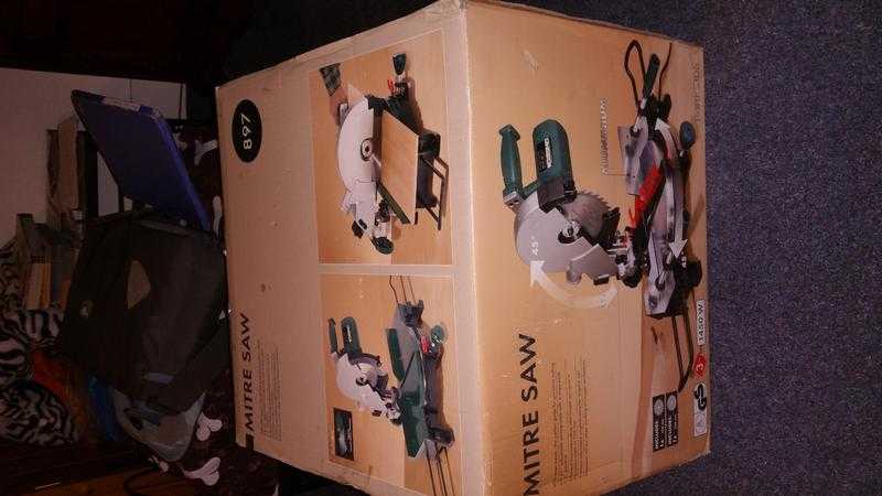 mitre saw 1450w laser level.brand new in box