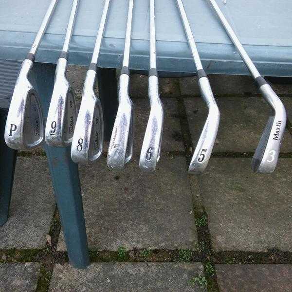 Mixed set of Golf Clubs for sale.