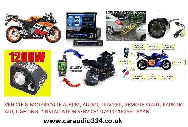 mobile Installer. Vehicle amp Bike alarm. audio. tracker. lighting