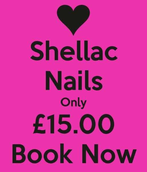 Mobile Shellac Nails Only 15.00