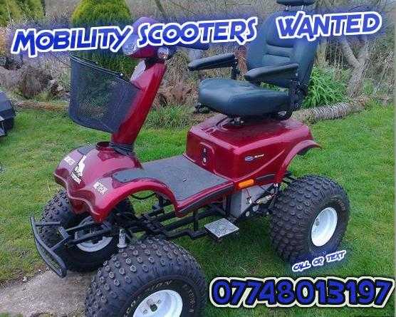 MOBILITY SCOOTER (SCOOTERS) W.A.N.T.E.D. All Unwanted Mobility scooters