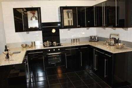 Modern Black Kitchen For Sale