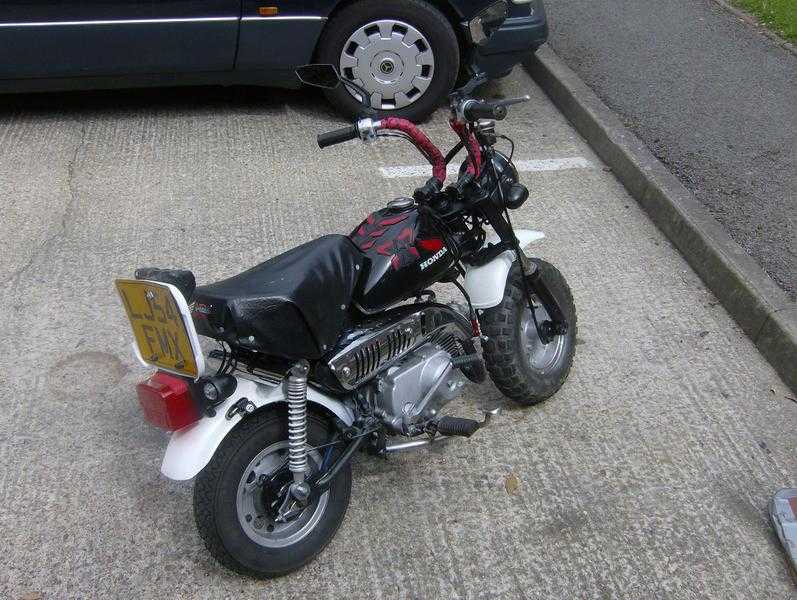 MONKEY BIKE   ROAD REGISTERED   NEW MOT  STREET LEGAL