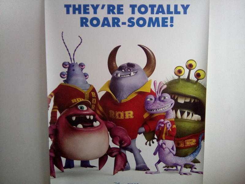 MONSTERS UNIVERSITY 8FT X 5 FT VINYL CINEMA BANNERS X2