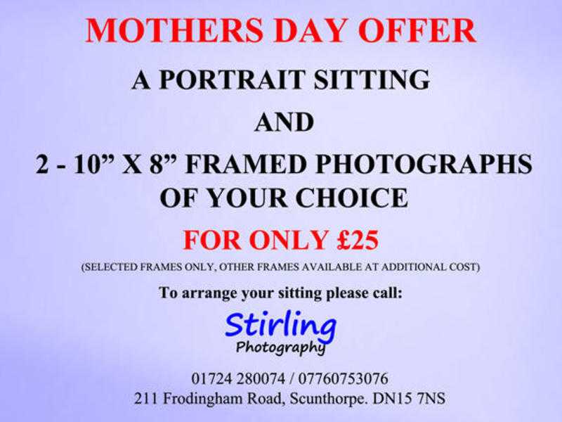Mother039s Day Portrait Offer