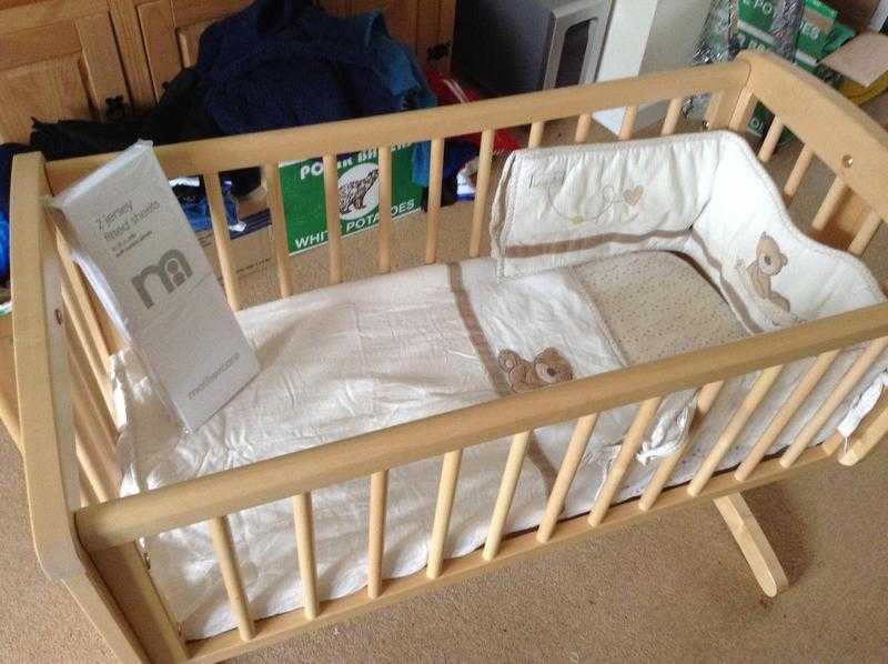 Mothercare swinging crib as new