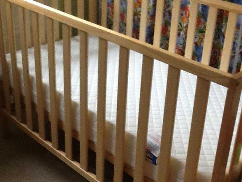 Mothercare Wooden Cot and Mattress
