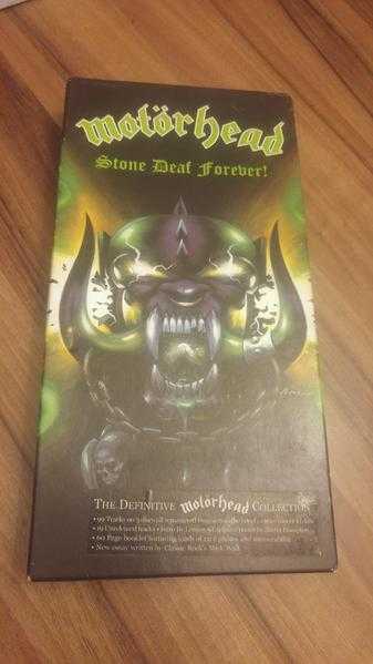 MOTORHEAD STONE DEAF FOREVER DEFINITIVE BOXSET. CDS, BOOKLET, POSTER