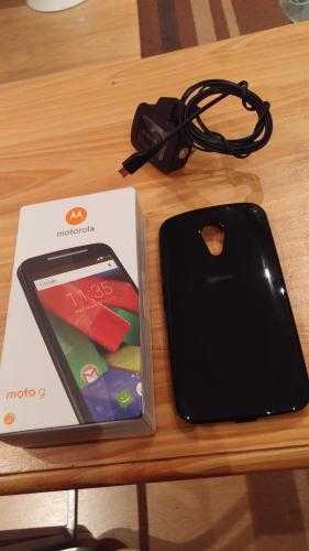 Motorola Moto G 2nd Gen Black 8gb 4G sealed Boxed Unlocked with accessories