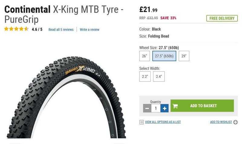 Mountain bike tyres