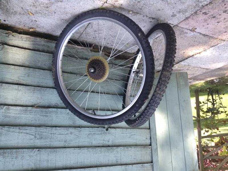 Mountain bike wheels and tyres