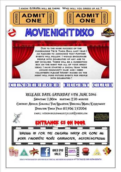 MOVIE NIGHT DISCO Forest of Dean