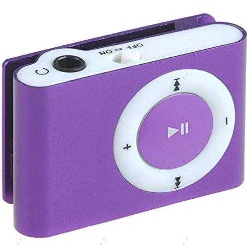 MP3 Music Player with Circle Operation Pad TF Slot - Purple