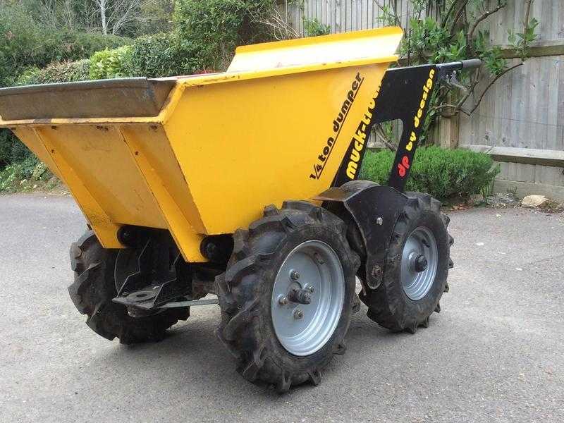 muck truck motorised wheel barrow 4 wheel drive