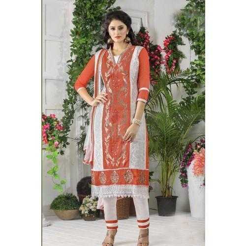 MULTI COLOR COTTON CHURIDAR SUIT