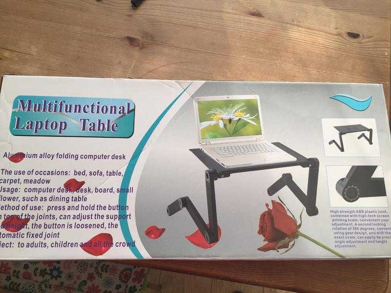 Multifunctional laptop table