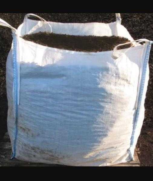 Mushroom compost in bulk bags