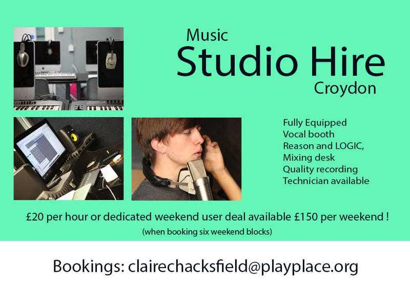 Music Studio for hire in New Addington