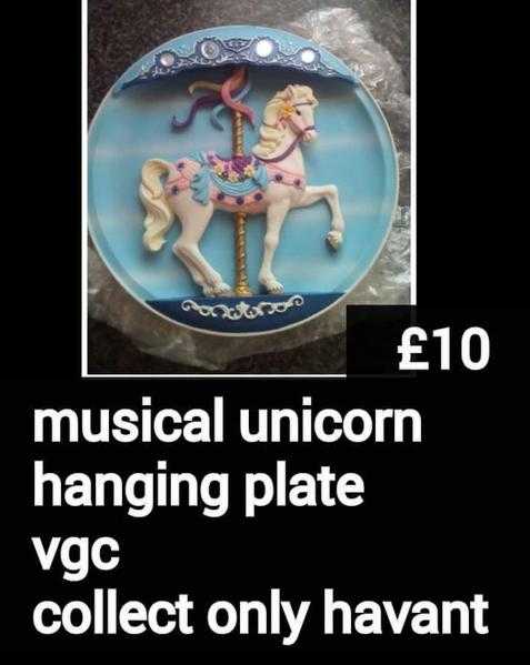 musical unicorn hang plate