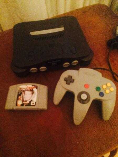 N64 console with Goldeneye