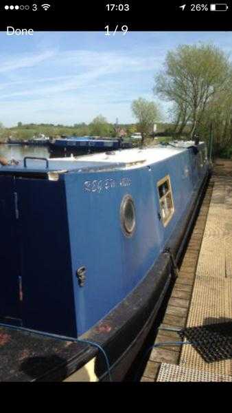 Narrowboat to rent Nottingham. Like a flat on water 600 pcm