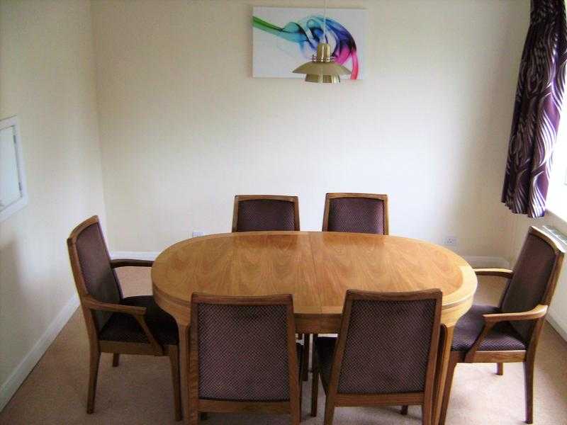 Nathan dining table and six chairs. Final listing.