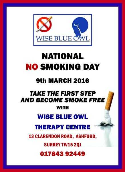 National No Smoking day 9th March 2016