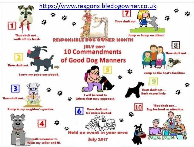 National responsible dog owner month July 2017