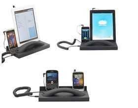 Native Union Curve Twin Handset w Tablet Slot Base MM02T-BLK-ST - Black Soft Touch RRP 99, New amp B