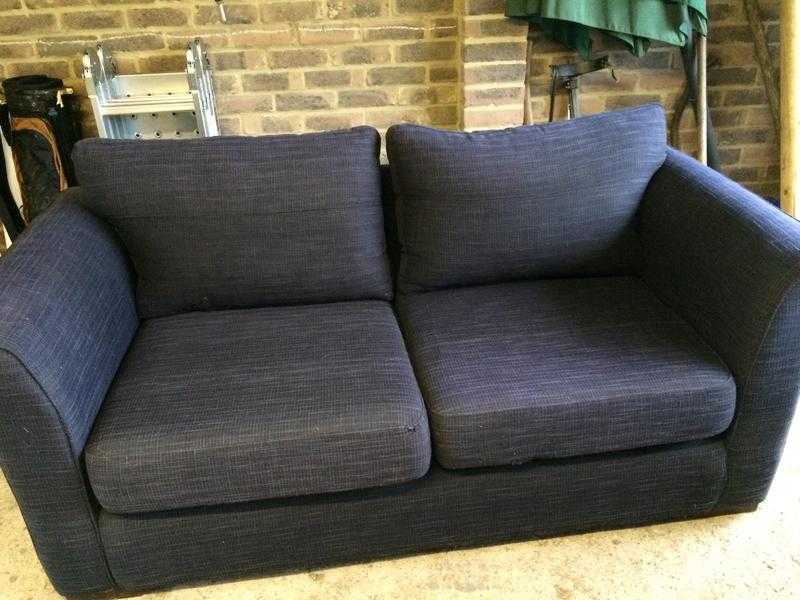Navy blue 2-seater sofa