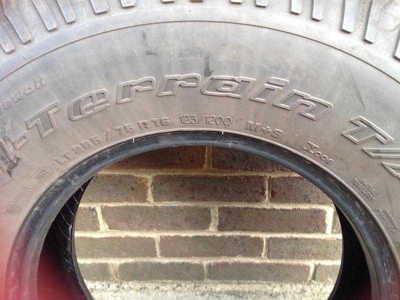 Nearly New Landrover Tyres