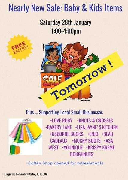 Nearly New Sale Baby amp Kids Items  Local Business Stalls