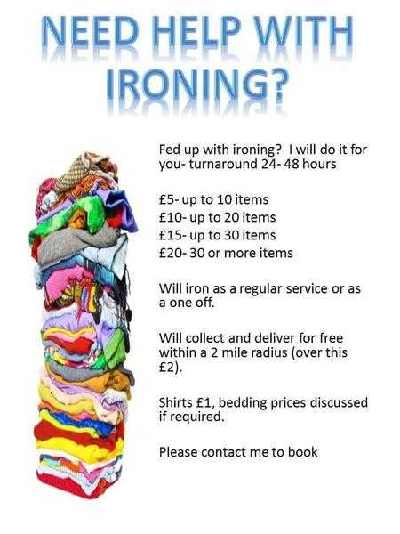 Need help with ironing