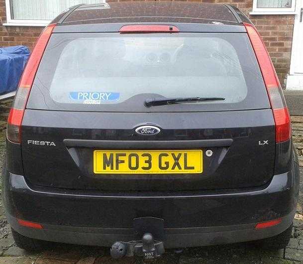 Needs Repair Ford Fiesta LX AUTO 03903 5-door, 51540 miles, FSH, HPI clear, towbar - swap caravan