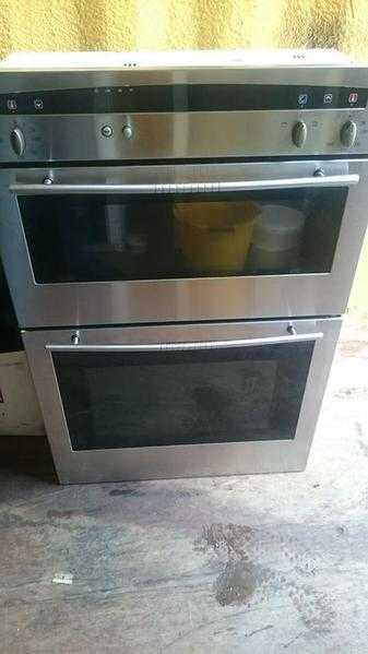 Neff Silver Double Electric Oven built in Integrated