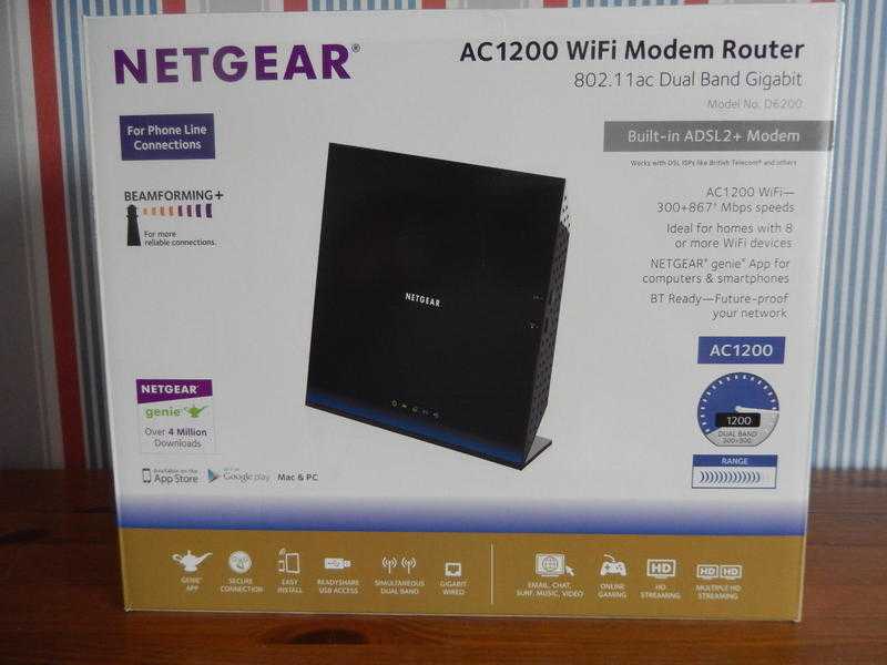 Netgear AC1200 WiFi Modem Router