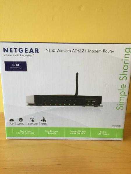 Netgear N150 Wireless ADSL2 Modem Router