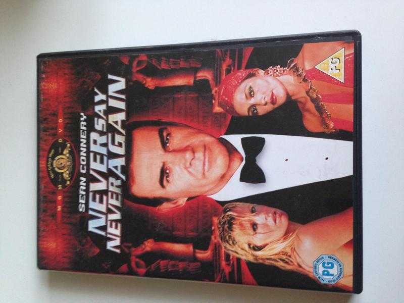 Never say never again James Bond DVD for sale