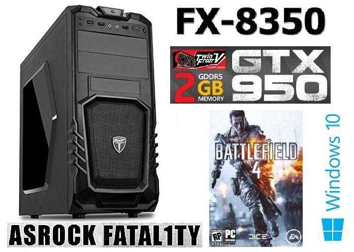 NEW AMD FX-8350 Eight Core 1TB 8GB GTX 950 Gaming PC