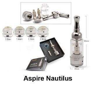 New Aspire Nautilus adjustable 5ml tank E Cig Atomizer Free PampP