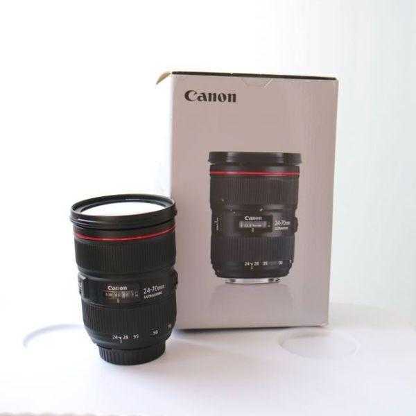 New CANON EF 24-70MM F2.8L USM II