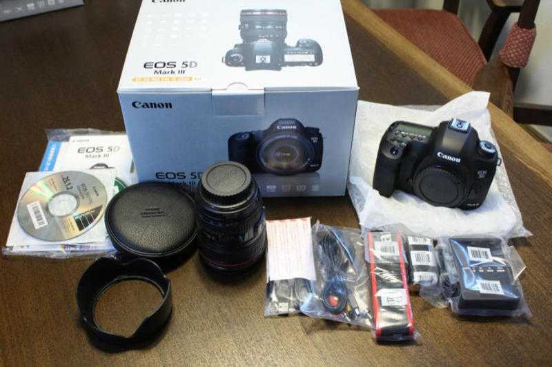 New, Canon EOS 5D Mark III  24-105 IS lens