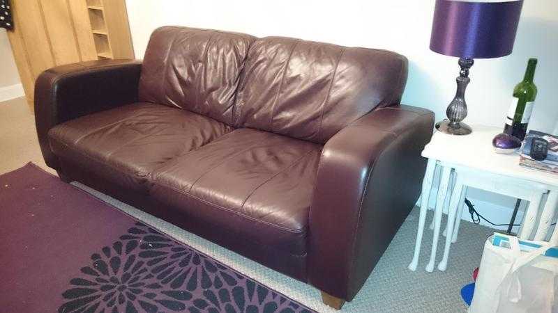NEW CHEAP PRICE ONLY 50 for a 3 seater and single seater leather sofa