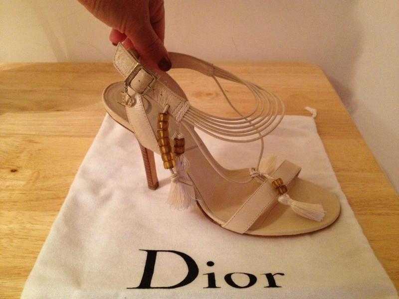 New Christian Dior cream sandal size 4.5 - REDUCED