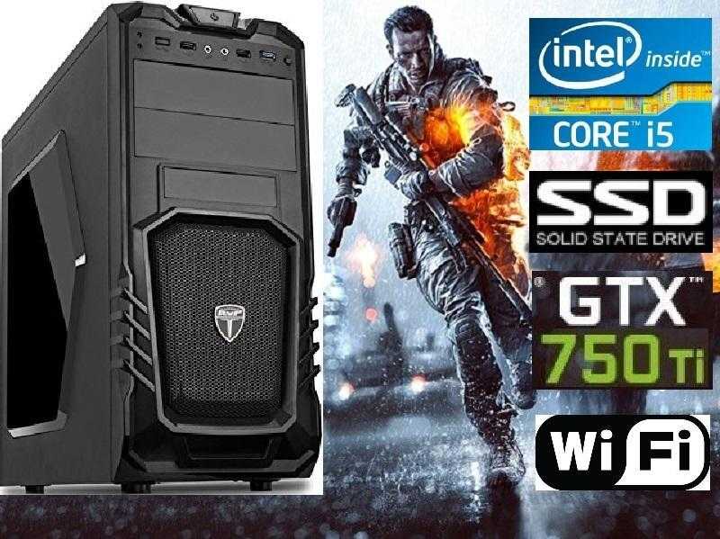 New Core i5 Haswell Gaming PC, GTX 750 Ti, 8GB, SSD, 500GB, WiFi