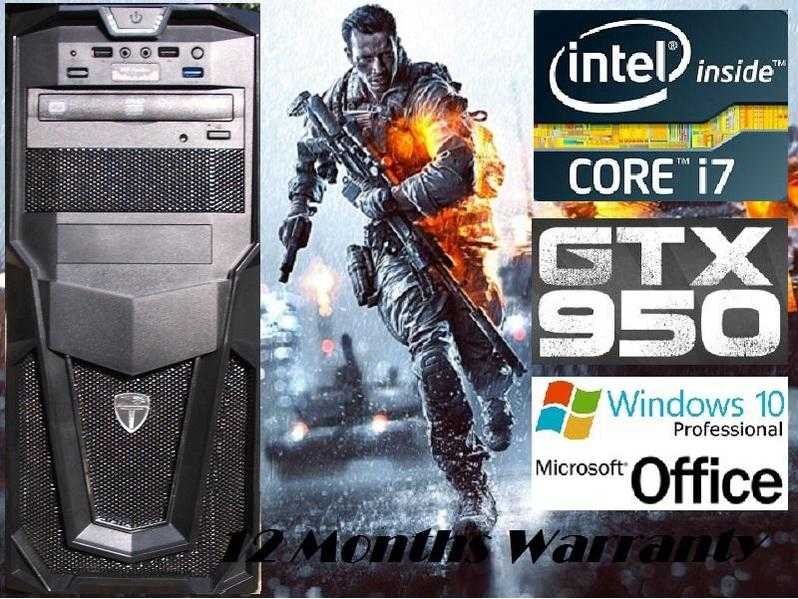 New Core i7 Haswell Gaming PC with NVidia GTX 950 Graphics