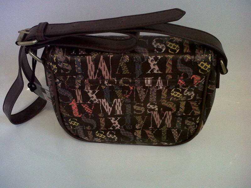 New Designer Miss Sixty Brown Mix Adjustable Shoulder Strap Medium S...